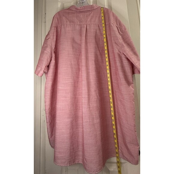 U.S. Polo Assn Men’s 3XLT Pink Button Down Shirt Short Sleeve Cotton Blend - Picture 3 of 8